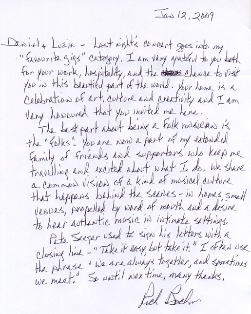 Unvergessliches Hauskonzert von Rick Bockner in Bulliard - Cordast