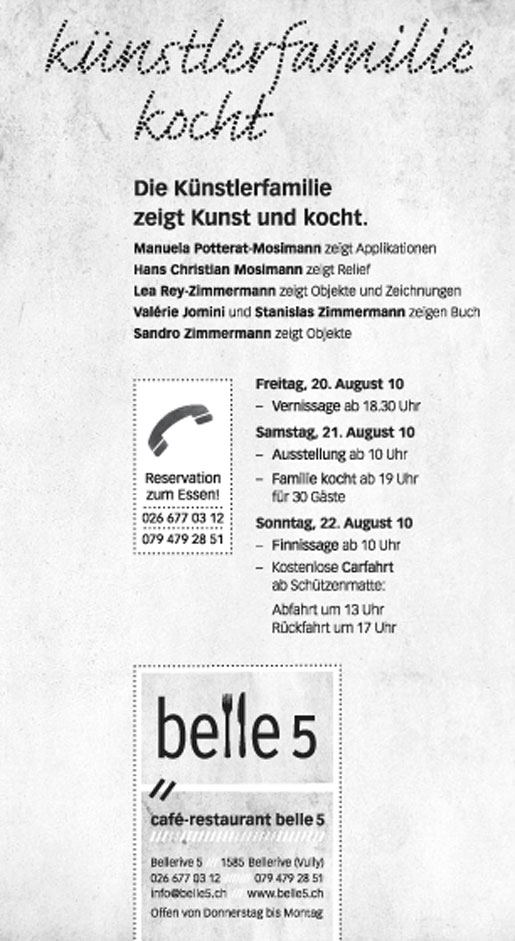 künstlerfamilie zeigt kunst und kocht
