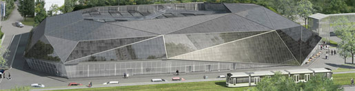 Für Frühling 2012 geplant: Einzigartige Umwelt Arena in Spreitenbach