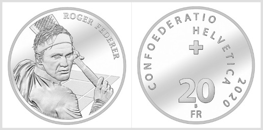 roger federer gedenkmünze