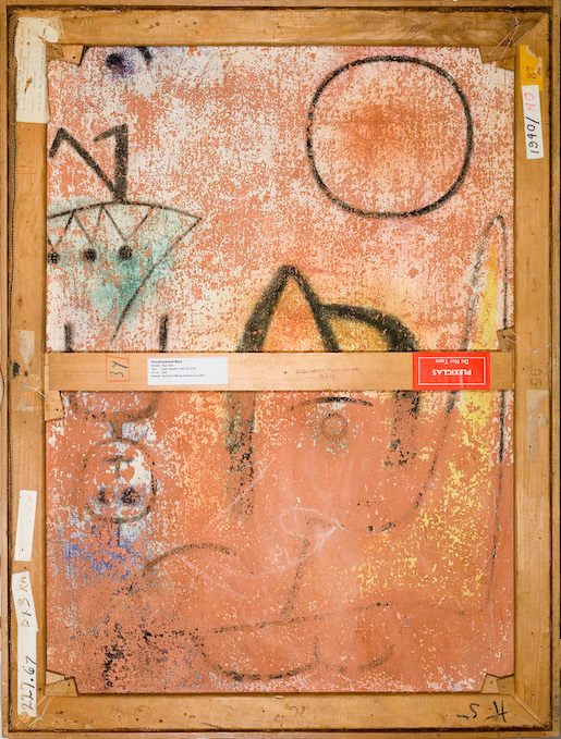 Paul Klee Rückseite von Glas-Fassade (Mädchen stirbt und wird, 1940, 288 71,3 x 95,7 cm  Zentrum Paul Klee, Bern