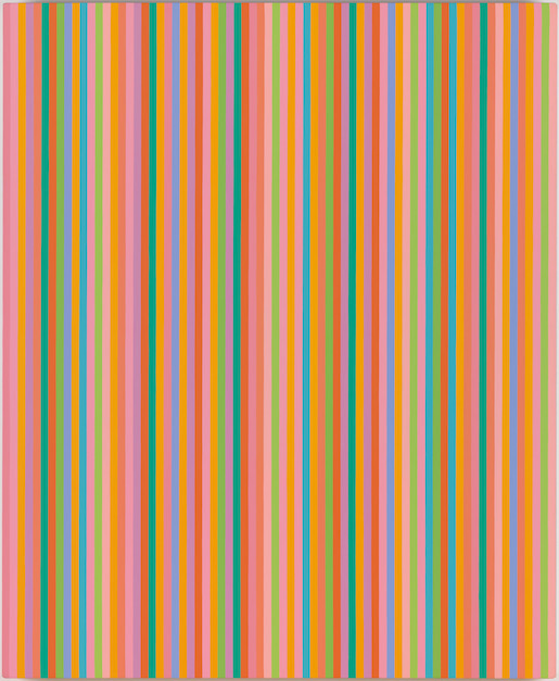 Bridget Riley Saraband, 1985 Öl auf Leinen 166,4 x 136,5 cm © 2022 Bridget Riley. All Rights Reserved