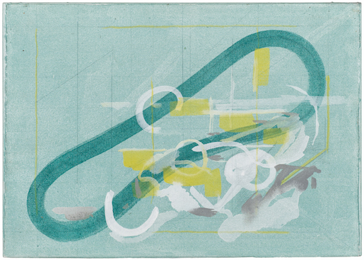 Marcel Dupertuis (*1941) Clairière 2. A Walter Benjamin Lugano, 2009 Acryl auf Leinwand auf Holztafel aufgeklebt, 32,5 × 46 cm Massagno, Privatsammlung © Marcel Dupertuis / MVV