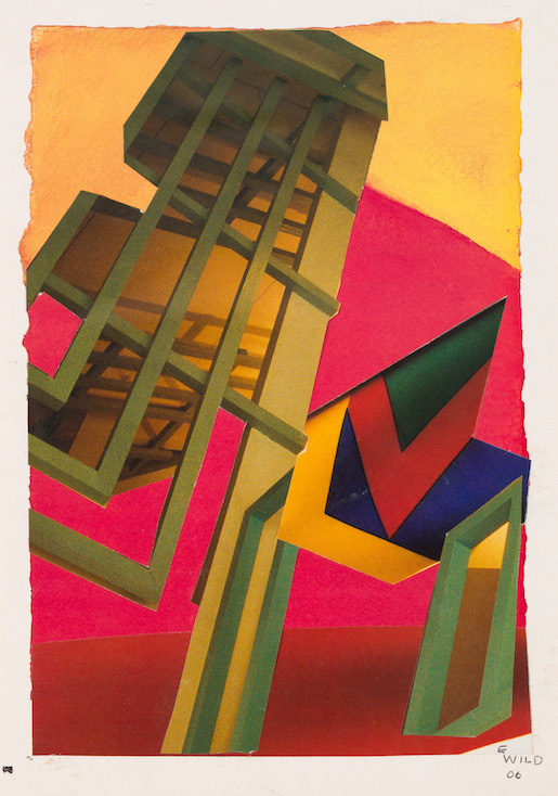Bild: Elisabeth Wild, Ohne Titel, 2006, Collage auf Papier, 37 x 27.5 cm - Foto: © Ed Mumford