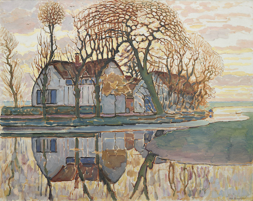 Piet Mondrian, Bauernhof bei Duivendrecht, um 1916, Öl auf Leinwand, 86,3 x 107,9 cm, The Art Institute of Chicago, Schenkung Dolly J. van der Hoop Schoenberg © 2022 Mondrian/Holtzman Trust - Foto: bpk/The Art Institute of Chicago / Art Resource, NY