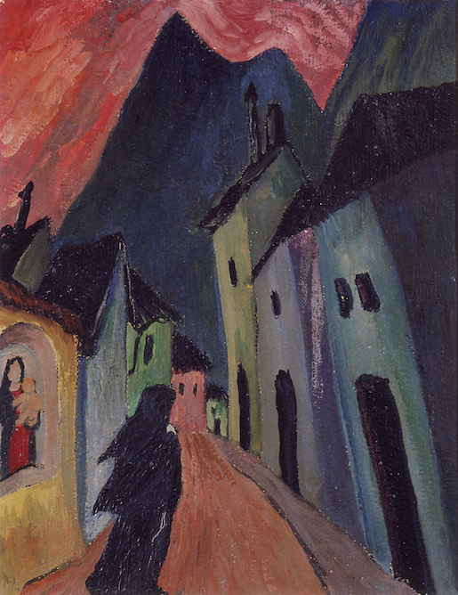 Marianne Werefkin Ascona 1920 ca. Tempera su carta incollata su cartone 45.5 x 35 cm  Collezione Comune di Ascona