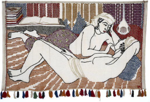 Liselotte Moser o.T, um 1950 Textilarbeit Foto: Christian Hartmann