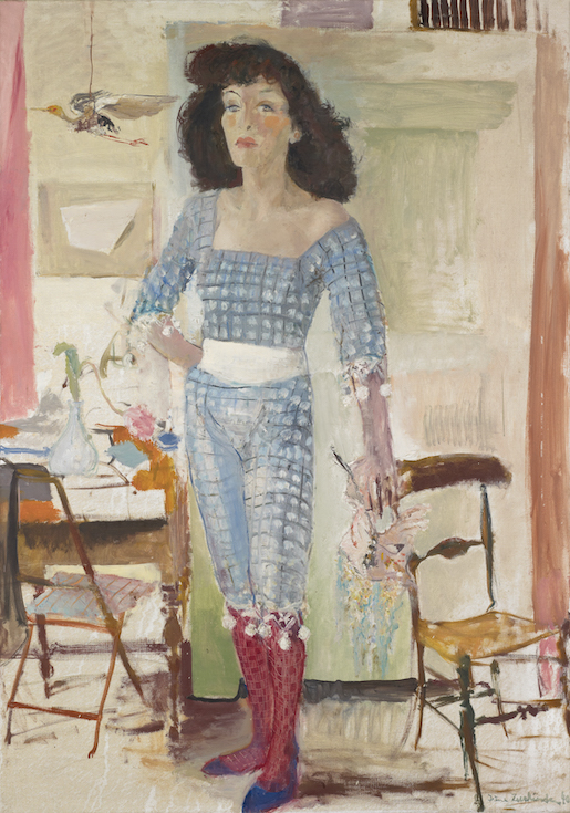 Irène Zurkinden, Meret à l’oiseau, 1940 - © Nachlass der Künstlerin / estate of the artist Creditline: Kunstmuseum Basel, Geschenk von Frau Maxi Zurkinden-Plexnies und Herrn Nicolas Zurkinden-Albou, Basel - Photo Credit: Martin P. Bühler
