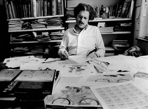 Walter F. Haettenschweiler im Atelier an der Schanz 2, frühe 1980er-Jahre, © Erbengemeinschaft Walter F. Haettenschweiler