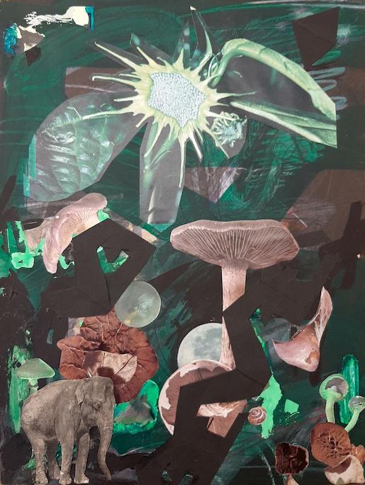 © Anne Abegglen (*1941), Der Mitternachtsspaziergang des Elefanten, 2003, https://kunstbestand.stadt-zuerich.ch/de/collection/item/50116/