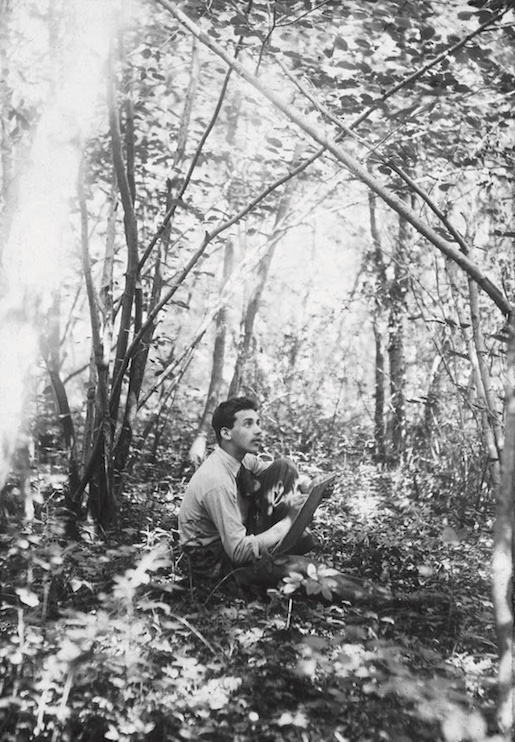 Charles L’Eplattenier dans les environs de Paris, 1894. Collection privée.