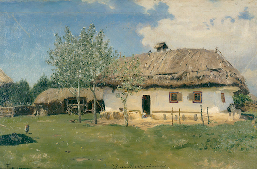 Illia Repin, Ukrainisches Haus, Entstehungszeit: 1880, Öl auf Leinwand, 34.3 x 52.5 cm, Objekt-ID: 55889 - Creditline: The Kyiv National Art Galler