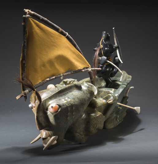 Sedna lamenting the loss of sea ice / Sedna klagt über den Verlust des Polareises. Floyd Kuptana; 2007; Cerny Inuit Collection © Museum Cerny