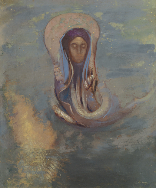 Odilon Redon (1840–1916), Oannès, um 1910, Öl auf Leinwand, 65 x 54 cm - Privatsammlung Schweiz - Foto: Prolith AG, Ittigen