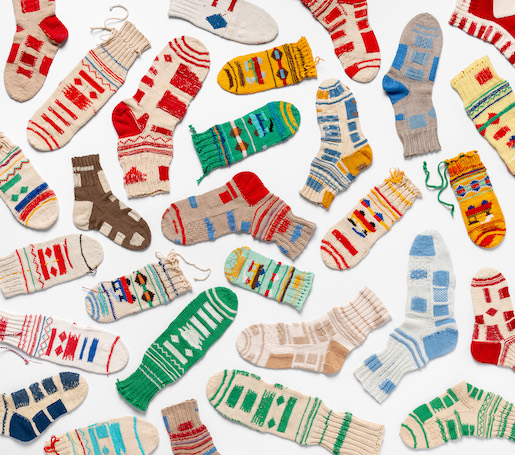 Flicksocken, Appenzell, 1920er–1980er, Foto: Umberto Romito/Ivan Šuta, Museum für  Gestaltung Zürich / ZHdK