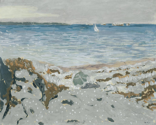 Édouard Vuillard, Marine (Saint-Jacut), 1909. Peinture à la colle sur papier marouflé sur toile, 70,8 x 87 cm. Collection particulière © photo Peter Schälchli, Zürich