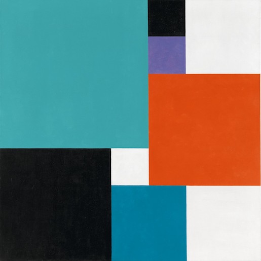 Hedi Mertens, Senza titolo, 1972. Olio su tela. Collezione Museum Haus Konstruktiv. Donazione lascito Hedi Mertens