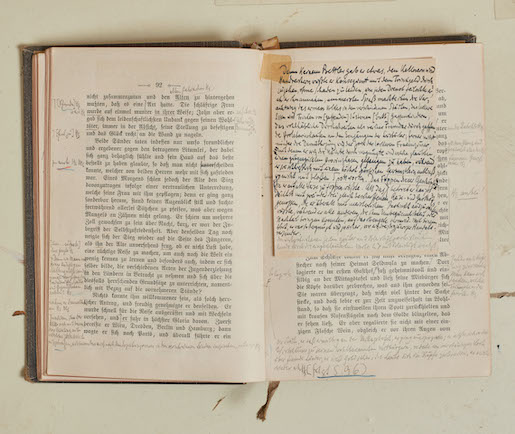 Fränkels Arbeitsexemplar von Gottfried Kellers Werken, Foto: NB, Simon Schmid