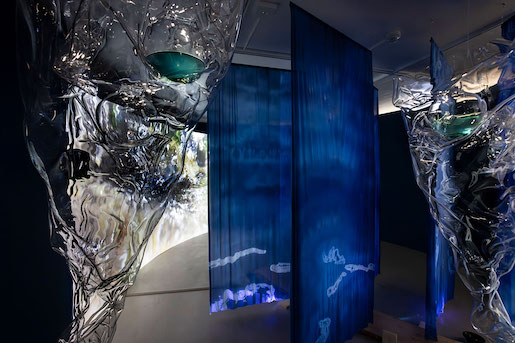 Riikka Tauriainen & Meike Vogt, Plankton Imaginary, 2023, Installation, Experimental Ecology, KBH.G - Foto: Kulturstiftung Basel H. Geiger | KBH.G