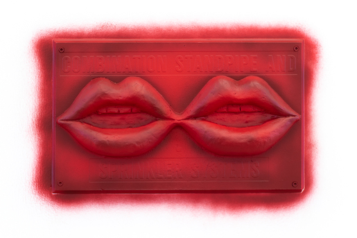 Liz Craft, Blabber Mouths, 2018, Aluminium, Sprühfarbe, Courtesy the artist - Foto: Lea Kunz 