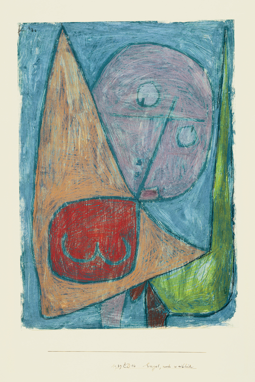 aul Klee, Engel, noch weiblich, 1939, 1016, Kreide auf Grundierung auf Papier auf Karton, Zentrum Paul Klee, Bern