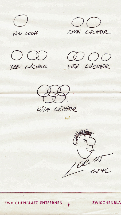 Loriot Loecher 1972 (1) © ch-cultura.ch