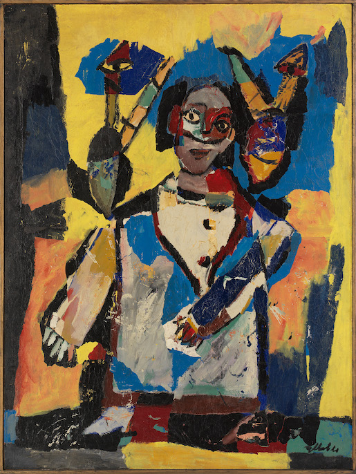 Bild: Hamed Abdalla, Les Amants de Shemm Ennessim, 1953, Gouache auf Seidenpapier auf Karton, 39 x 30 cm, Artist estate - Foto: Emmanuel Littot © Artist estate