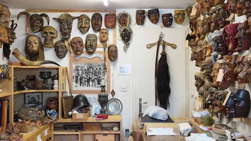 Maskensammlung von Robert Ottiger - Foto: © https://www.bellpark.ch/kriensermasken/