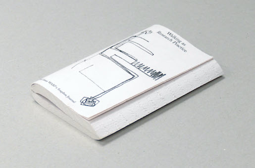 Bild: Walking as Research Practice, Goldene Letter - Autor: Various - Gestaltung: Jana Sofie Liebe, Zurich - Druck: de Stencilzolder, Amsterdam - Verlag: Soapbox Journal, AmsterdamISBN: - © BAK