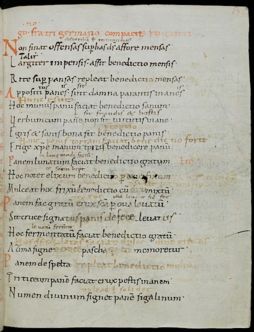 Stiftsbibliothek St.Gallen, Cod. Sang. 393, S. 185.   Die Handschrift Ekkeharts IV.