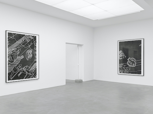 Ausstellungsansicht mit Werken von Mariana Castillo Deball, Museum Haus Konstruktiv, 2024 - Foto: Stefan Altenburger