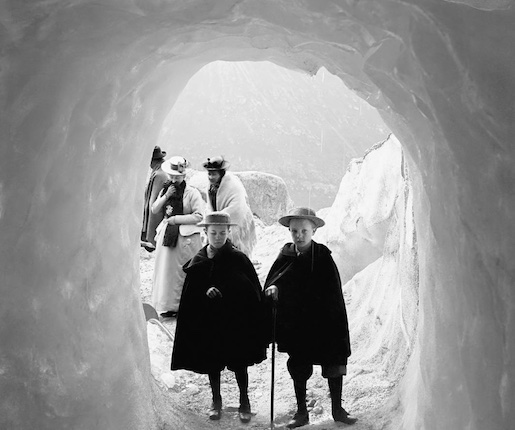 Au glacier du Rhône, 1899 © Mathieu Feltin, Médiathèque Valais - Martigny