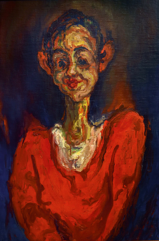 Chaïm Soutine, La vieille fille, um 1920, Öl auf Leinwand, 71,5 × 54 cm, MAH Musée d'art et d'histoire, Ville de Genève. Dépôt de la Fondation Jean-Louis Prevost, Genève, 1986