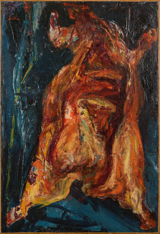 Chaïm Soutine, Le boeuf écorché, um 1925, Öl auf Leinwand, 72,5 × 49,9 cm, Kunstmuseum Bern, Legat Georges F. Keller 1981 - Foto: Kunstmuseum Bern