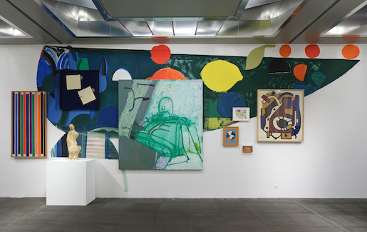 Ausstellungsansicht Amy Sillman. Oh, Clock!, Sammlungshängung, Kunstmuseum Bern, 2024 - Foto: Dominique Uldry, © Kunstmuseum Bern