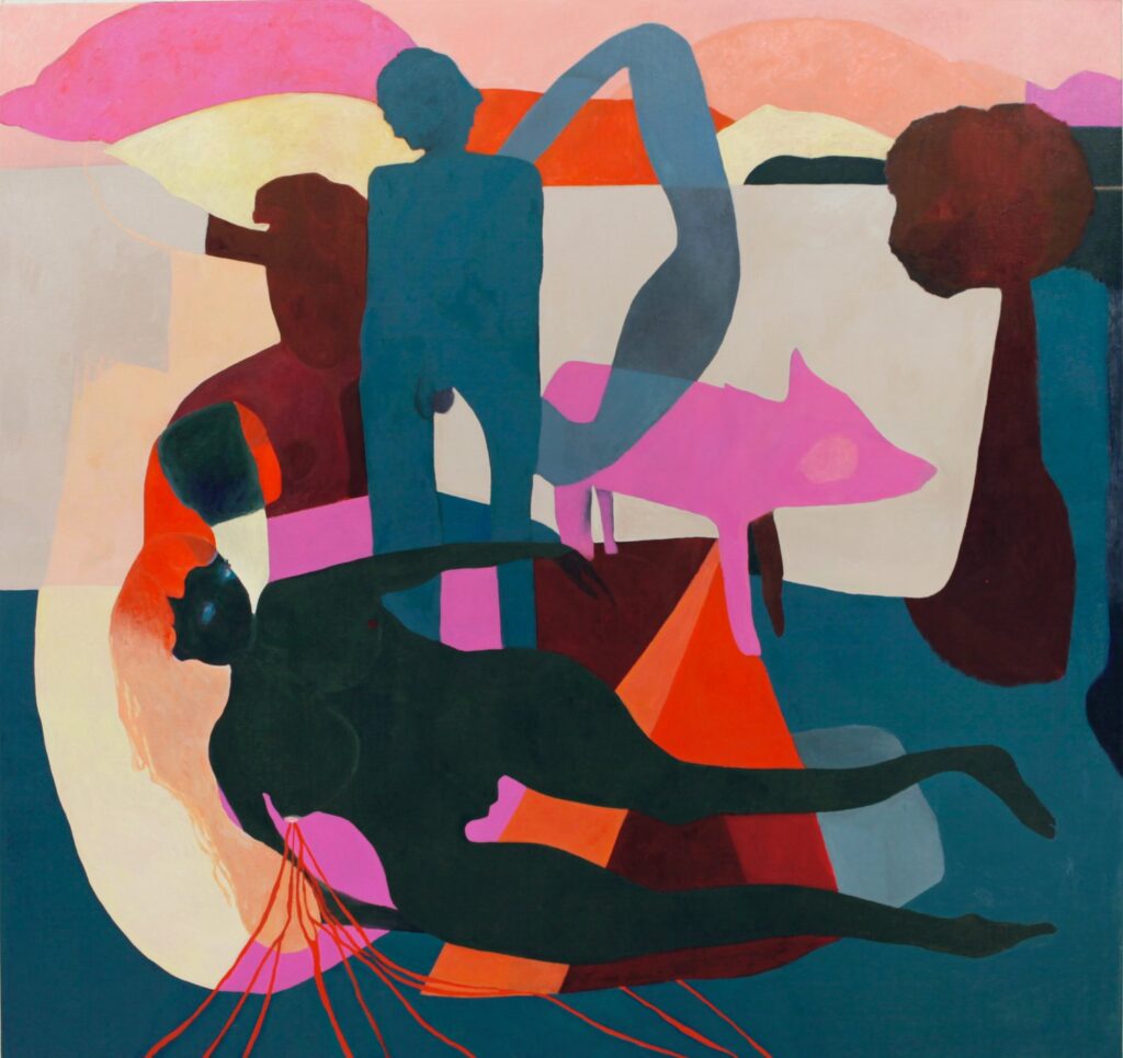 © Nadja Kirschgarten Melody 2024 Öl auf Leinwand, https://www.nadjakirschgarten.com