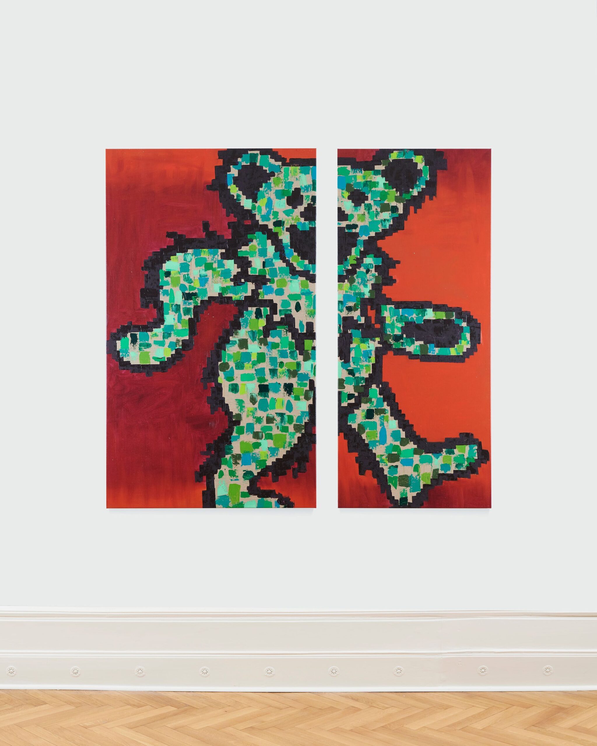 Bild: © Tina Braegger, Powers of Horror, 2021, oil on canvas, 200 x 205 cm - Foto: Trevor Good