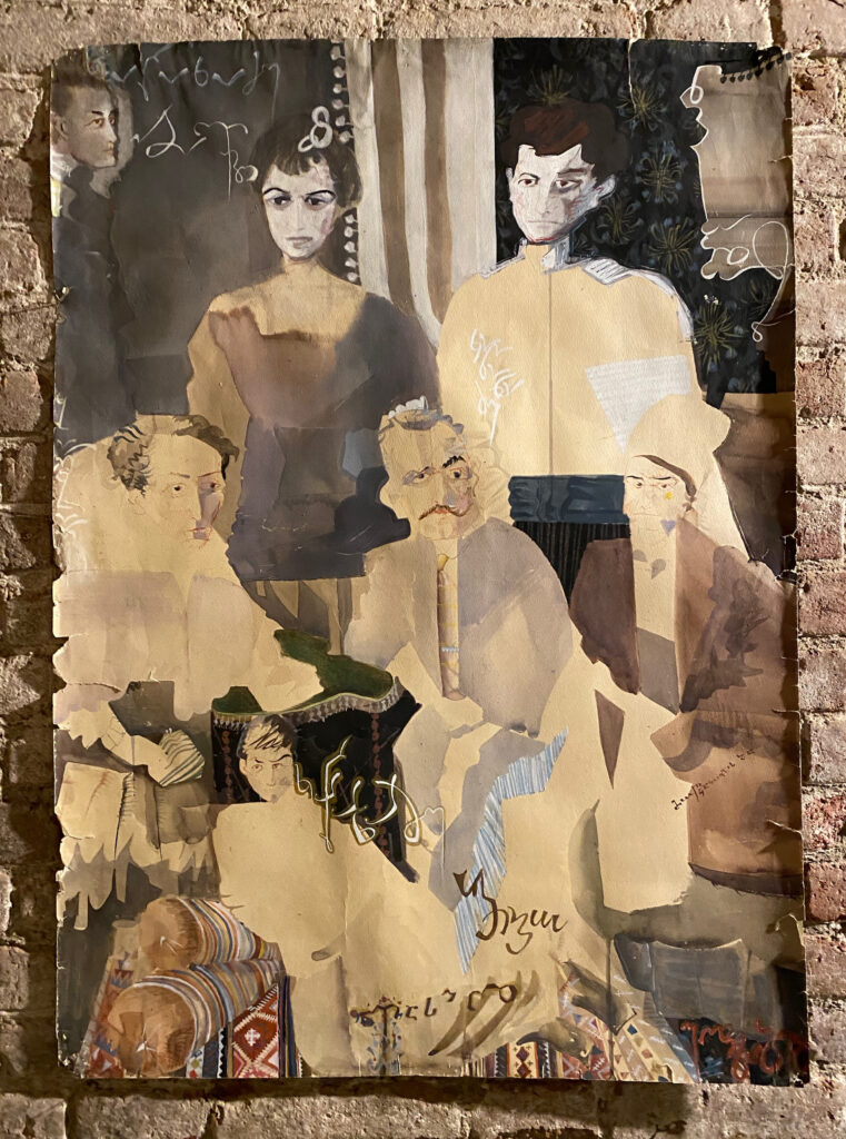 Levan Chogoshvili, Destroyed Aristocracy Series, 1985. Ansicht aus dem Atelier des Künstlers 2024 / Courtesy der Künstler und Kunsthalle Zürich