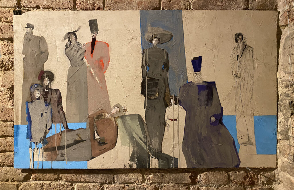 Levan Chogoshvili, Portrait of (artist’s) parents, 1977. Ansicht aus dem Atelier des Künstlers, 2024 / Courtesy der Künstler und Kunsthalle Zürich