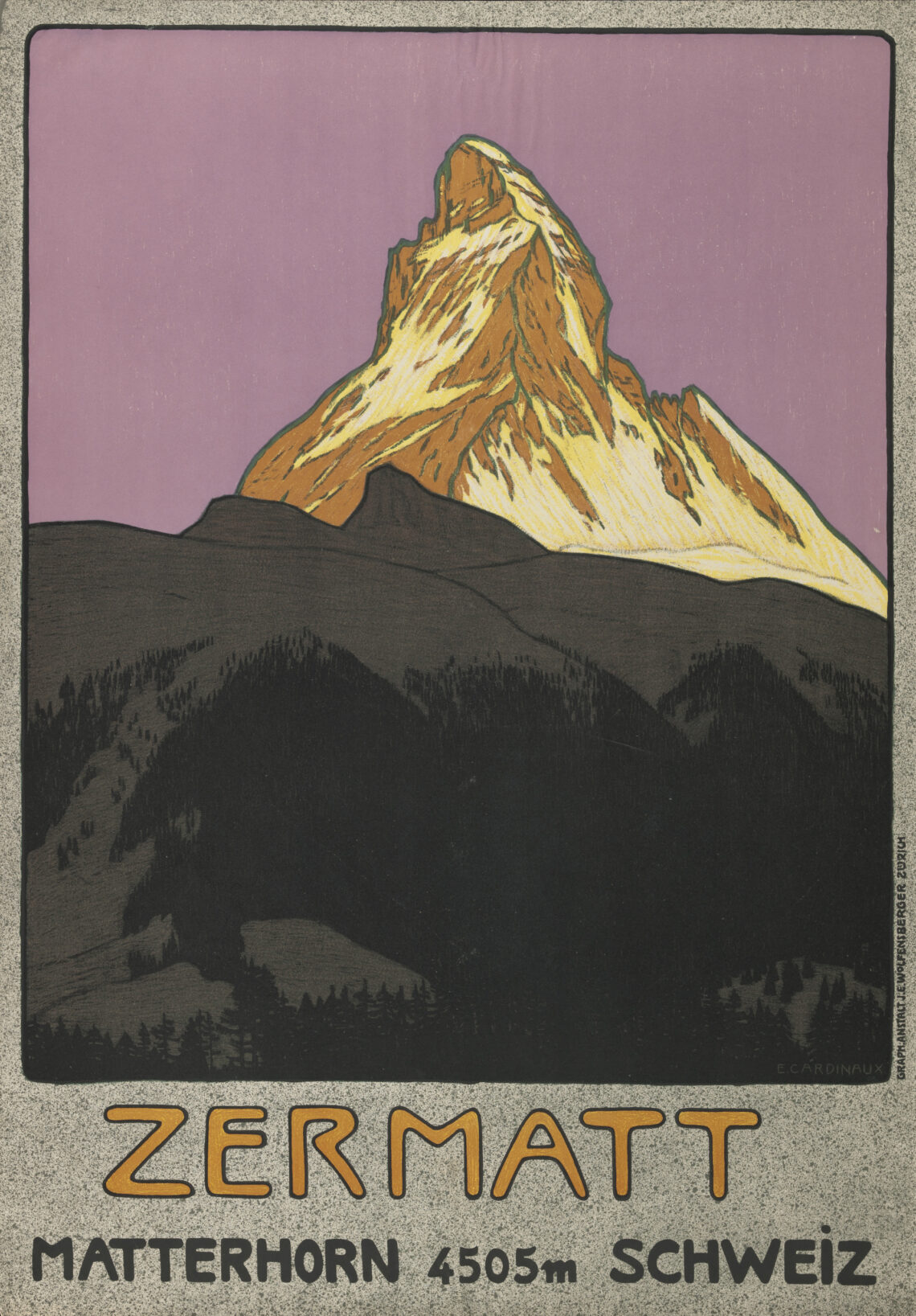 Emil Cardinaux, Zermatt – Matterhorn, 1908, © erloschen
