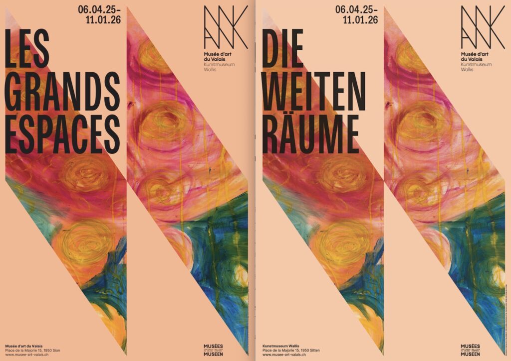 Affiches du cycle d’expositions Les grands espaces Musée d’art du Valais, Sion