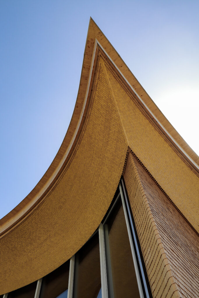 Klanghaus Detailansicht Fassade ©Ralph Brühwiler