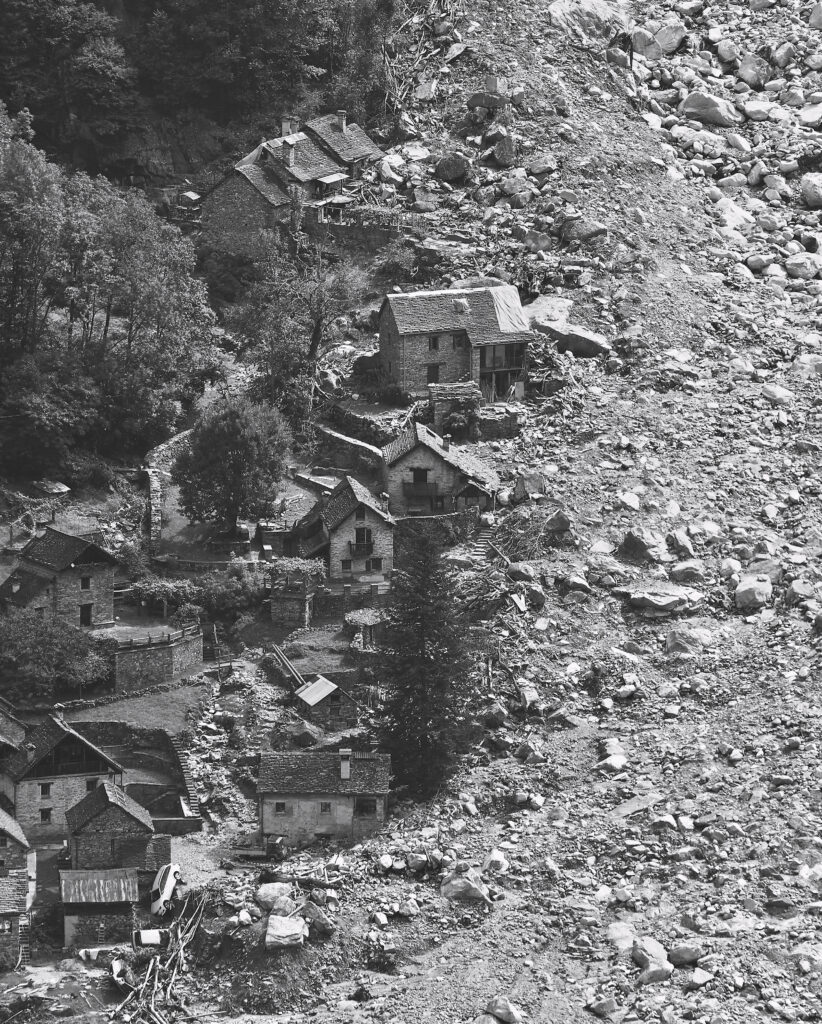 Valle Bavona (TI) nach den Unwettern von 2024. © Dante Bianchi