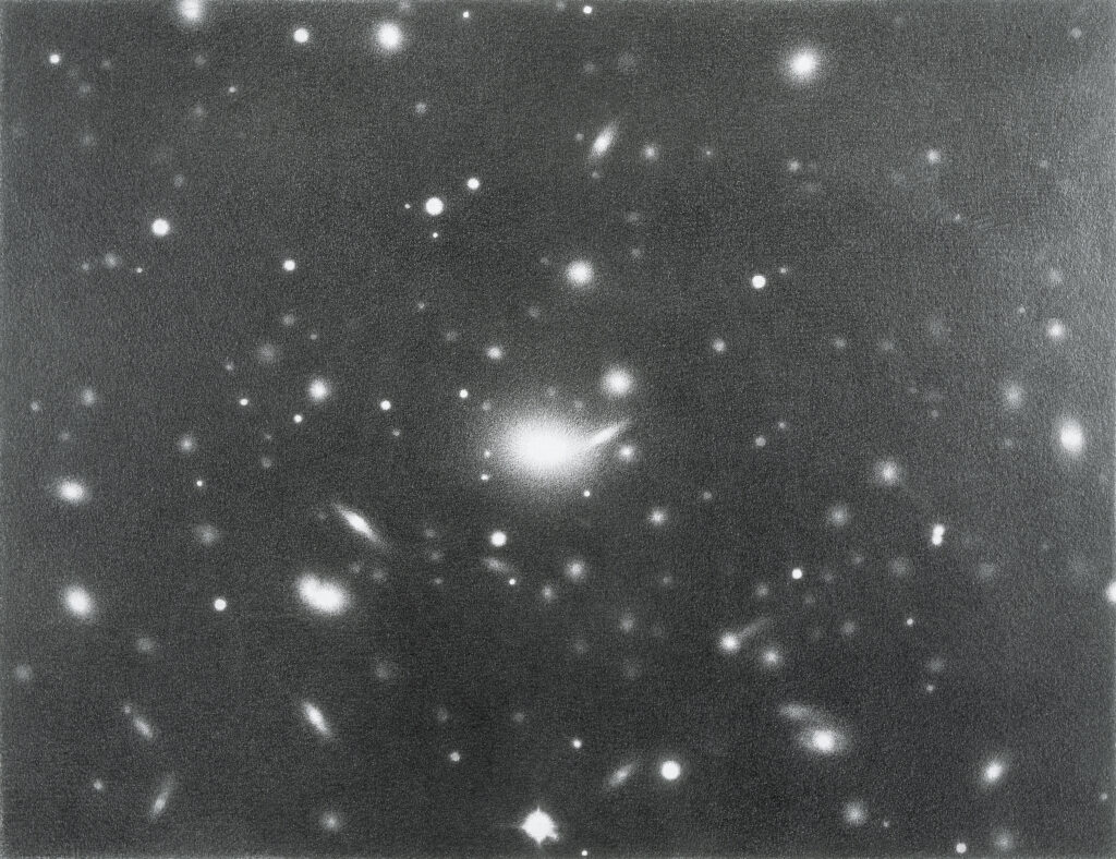 Vija Celmins Untitled (Coma Berenices #4), 1973 Ohne Titel (Coma Berenices #4) Grafit auf Acrylgrundierung auf Papier, 31,1 x 38,7 cm UBS Art Collection © Vija Celmins, Courtesy Matthew Marks Gallery