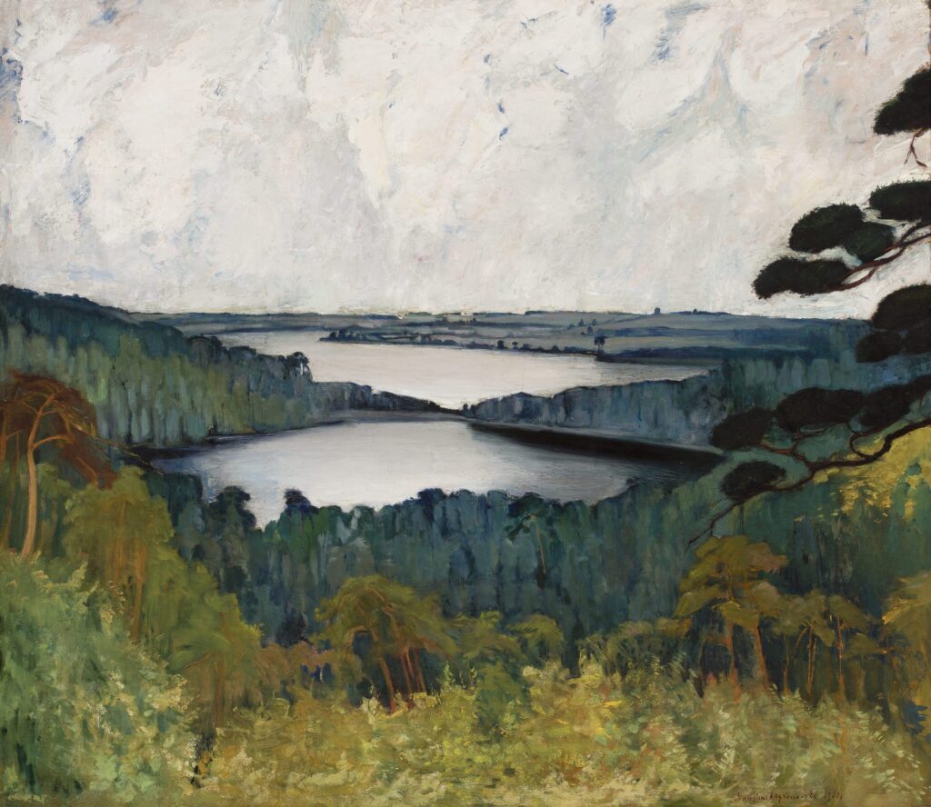 Michalina Krzyżanowska Deux lacs, 1931 Huile sur panneau, 94,8 x 110 cm Musée national de Varsovie