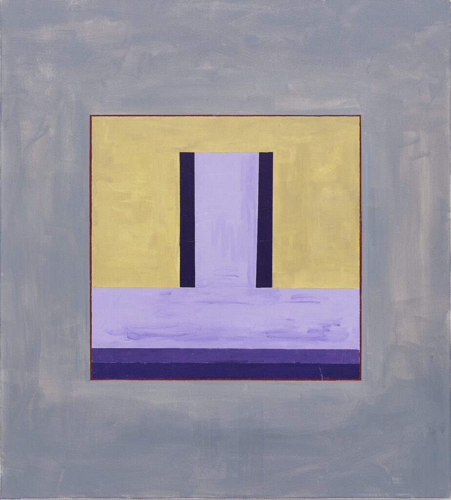 Valentin Hauri, Untitled after Torey Thornton, Öl auf Leinwand (Baumwolle / Gesso), Masse: 100 x 90 cm, Courtesy der KünstlerFoto: Daniel Aebi, Bern