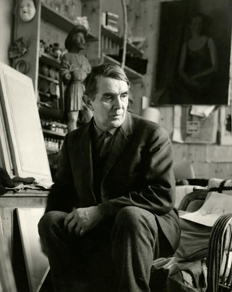 l’artiste Albert Chavaz dans son atelier - Photo: © Léo Hilber