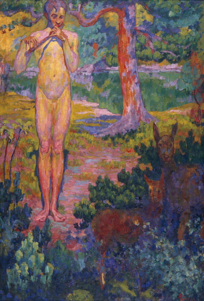 Giovanni Giacometti Das Erwachen, 1919/1920 Öl auf Leinwand 200 × 135 cm Kunstmuseum Bern, Verein der Freunde