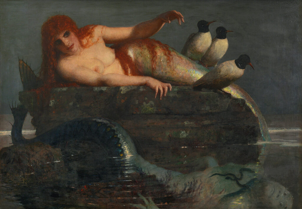 Arnold Böcklin Meeresstille, 1887 Tempera und Firnisfarbe auf Holz 103 × 150 cm Kunstmuseum Bern