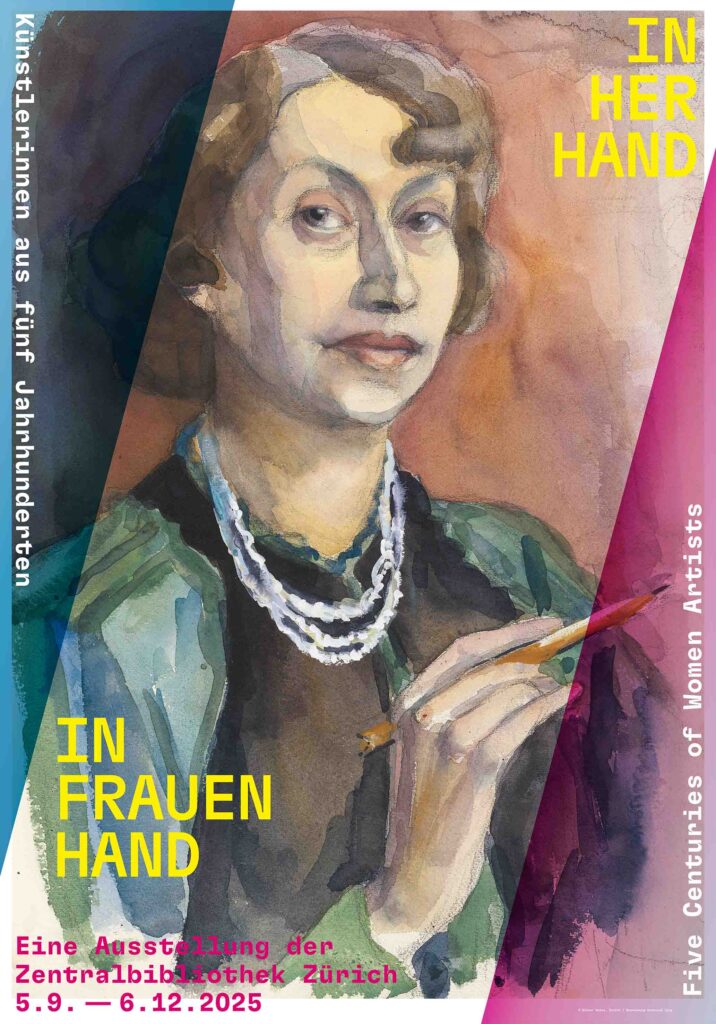 Plakat «IN FRAUENHAND | IN HER HAND» ZB Zürich